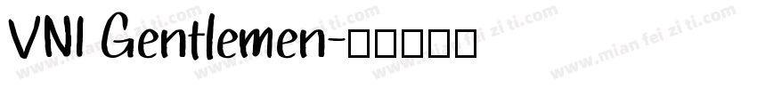 VNI Gentlemen字体转换
